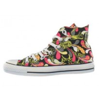 Baskets CONVERSE all star punk print noir/rose - Femme