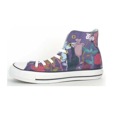 Baskets CONVERSE all star satin violet multi - Femme