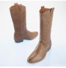 Bottes esprit western dessus cuir