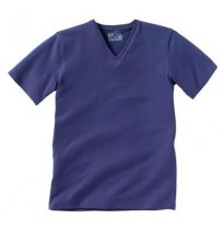 T-shirt en coton biologique col V manches courtes 8 coloris