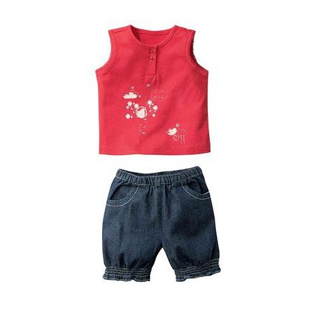 Ensemble bébé fille Tshirt et short