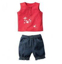 Ensemble bébé fille Tshirt et short